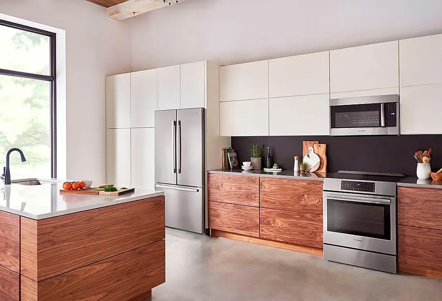 Alt View 14. Bosch - 800 Series 1.8 Cu. Ft. Convection Over-the-Range Microwave with Sensor Cooking - Stainless Steel.