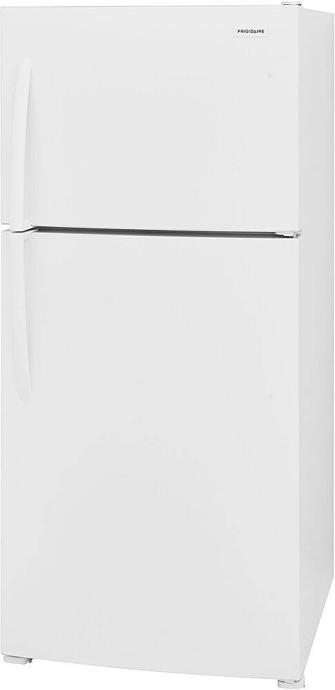 Angle. Frigidaire - 20.0 Cu. Ft. Top Freezer Refrigerator - White.
