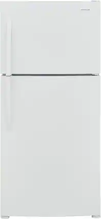 Front. Frigidaire - 20.0 Cu. Ft. Top Freezer Refrigerator - White.