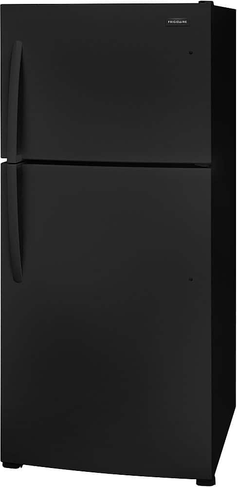 Angle. Frigidaire - 20.0 Cu. Ft. Top Freezer Refrigerator - Black.