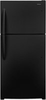 Frigidaire - 20.0 Cu. Ft. Top Freezer Refrigerator - Black - Front_Zoom
