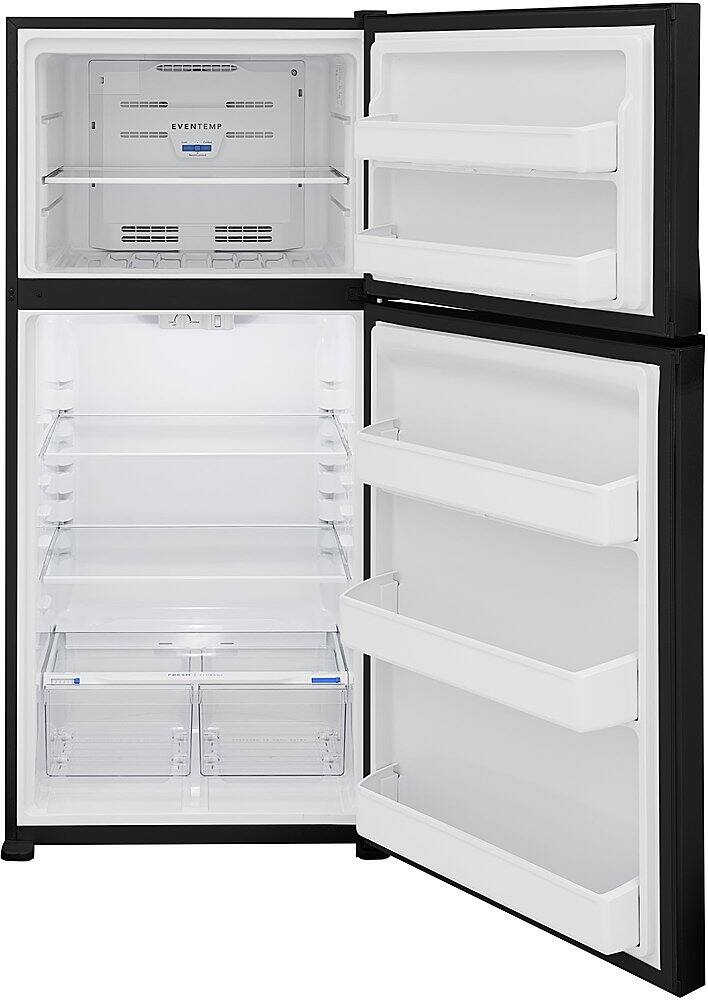 Alt View 1. Frigidaire - 20.0 Cu. Ft. Top Freezer Refrigerator - Black.