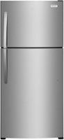 Frigidaire - 20.0 Cu. Ft. Top Freezer Refrigerator - Stainless Steel - Front_Zoom