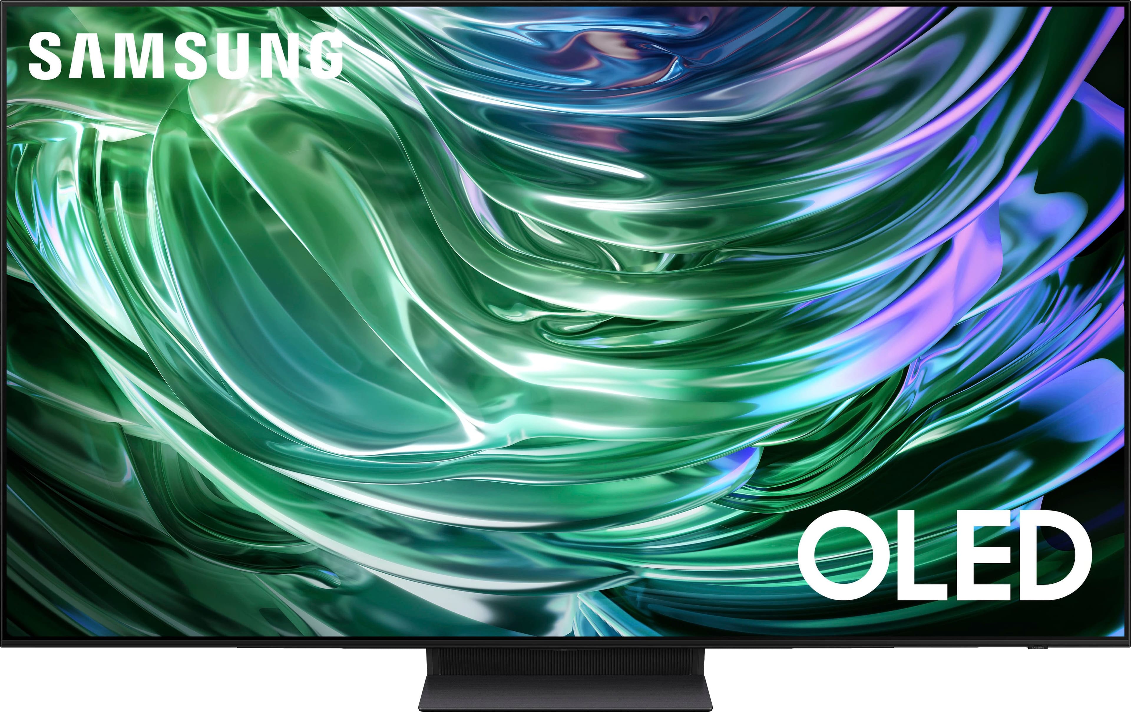 Samsung - 77" Class S90D Series OLED 4K UHD Smart Tizen TV (2024) - Front_Zoom