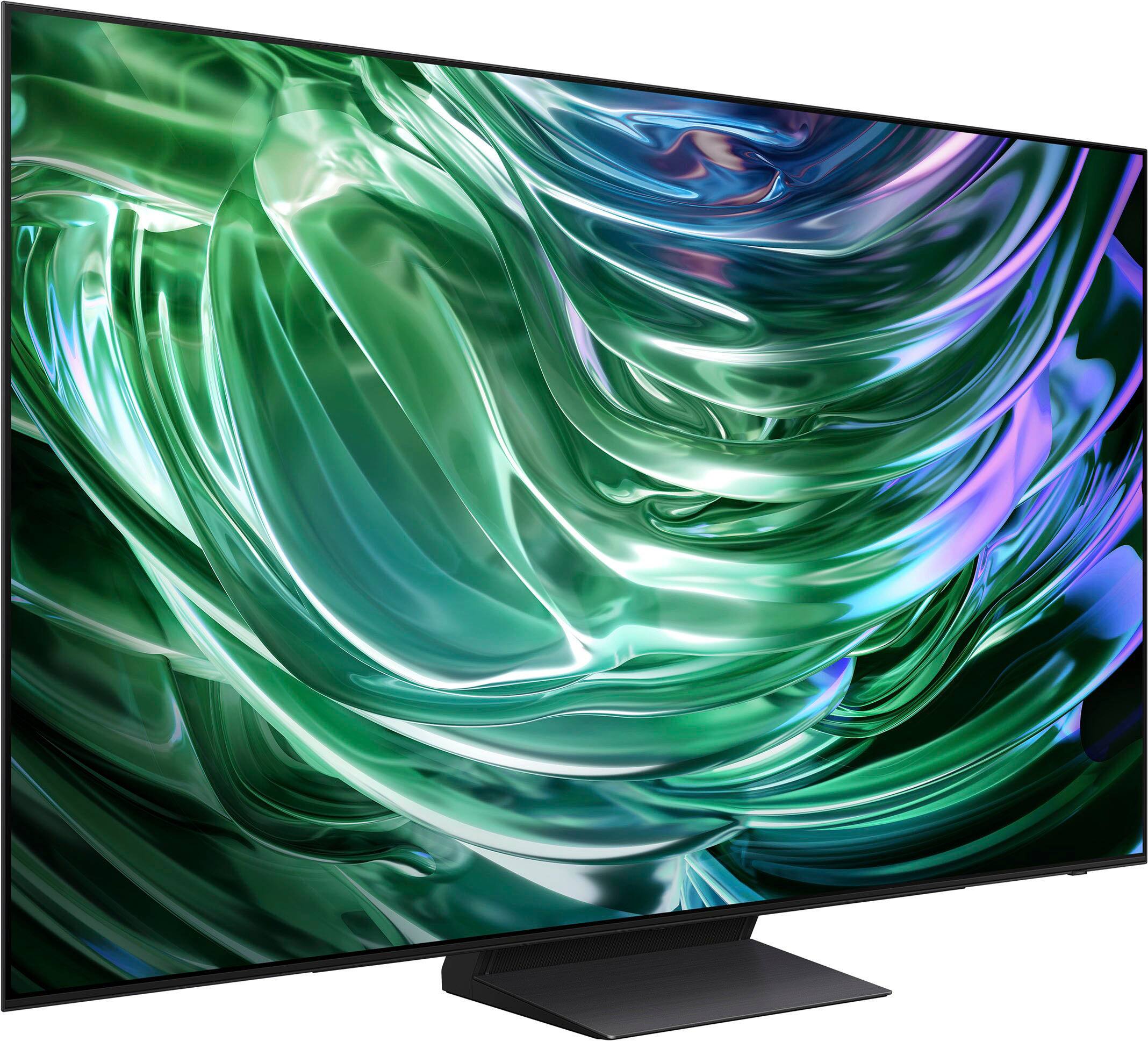 SAMSUNG 77" Class S90D OLED Smart TV QN77S90DAFXZA 2024 display and camera view