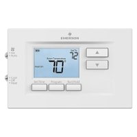 Emerson - 70 Series, 7 Day Programmable, Single Stage (1H/1C) Thermostat - White - Front_Zoom