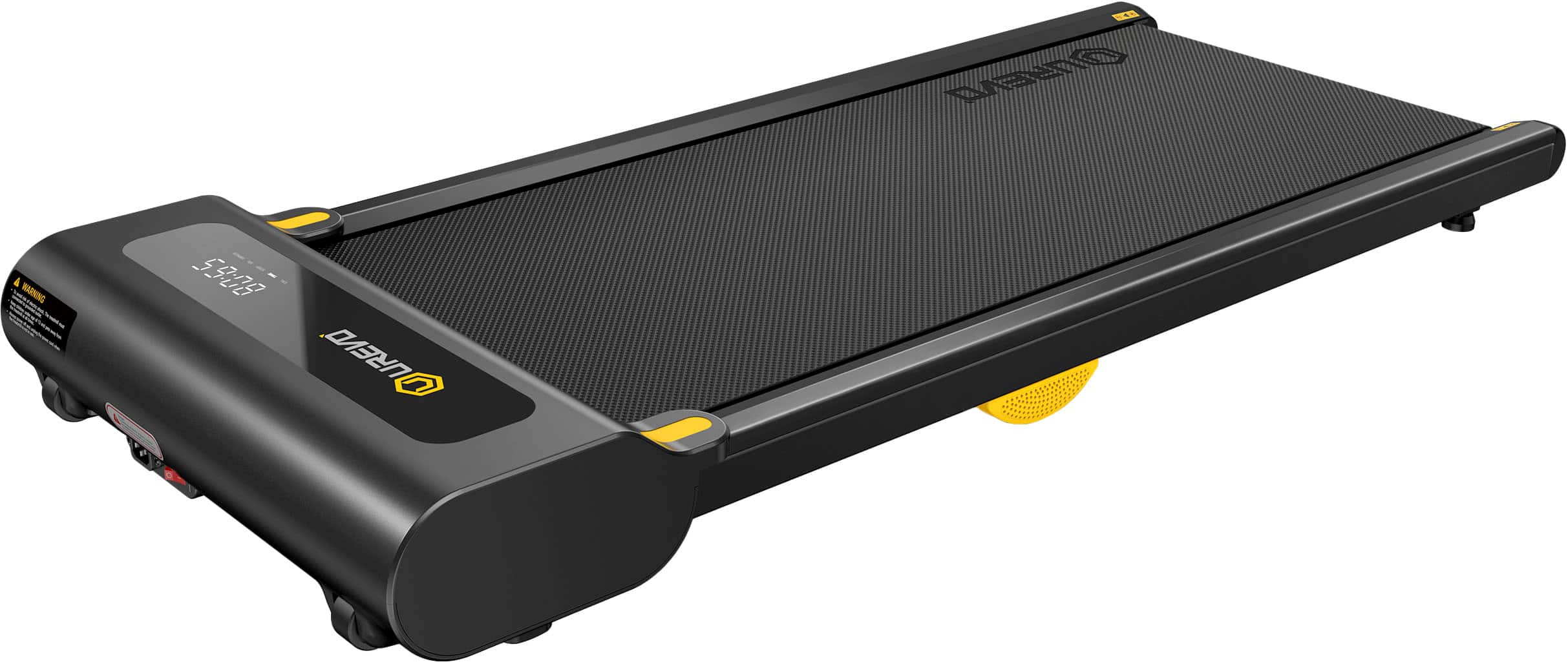 Front. Urevo - SP1 Lite Under Desk Treadmill & Walking Pad - Black.