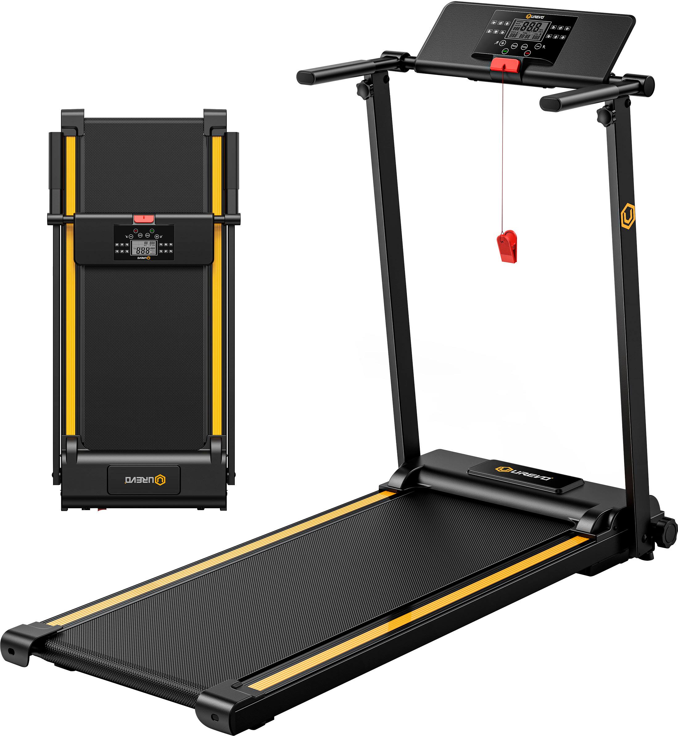 Alt View 12. Urevo - Foldi Mini Folding Treadmill - Black.