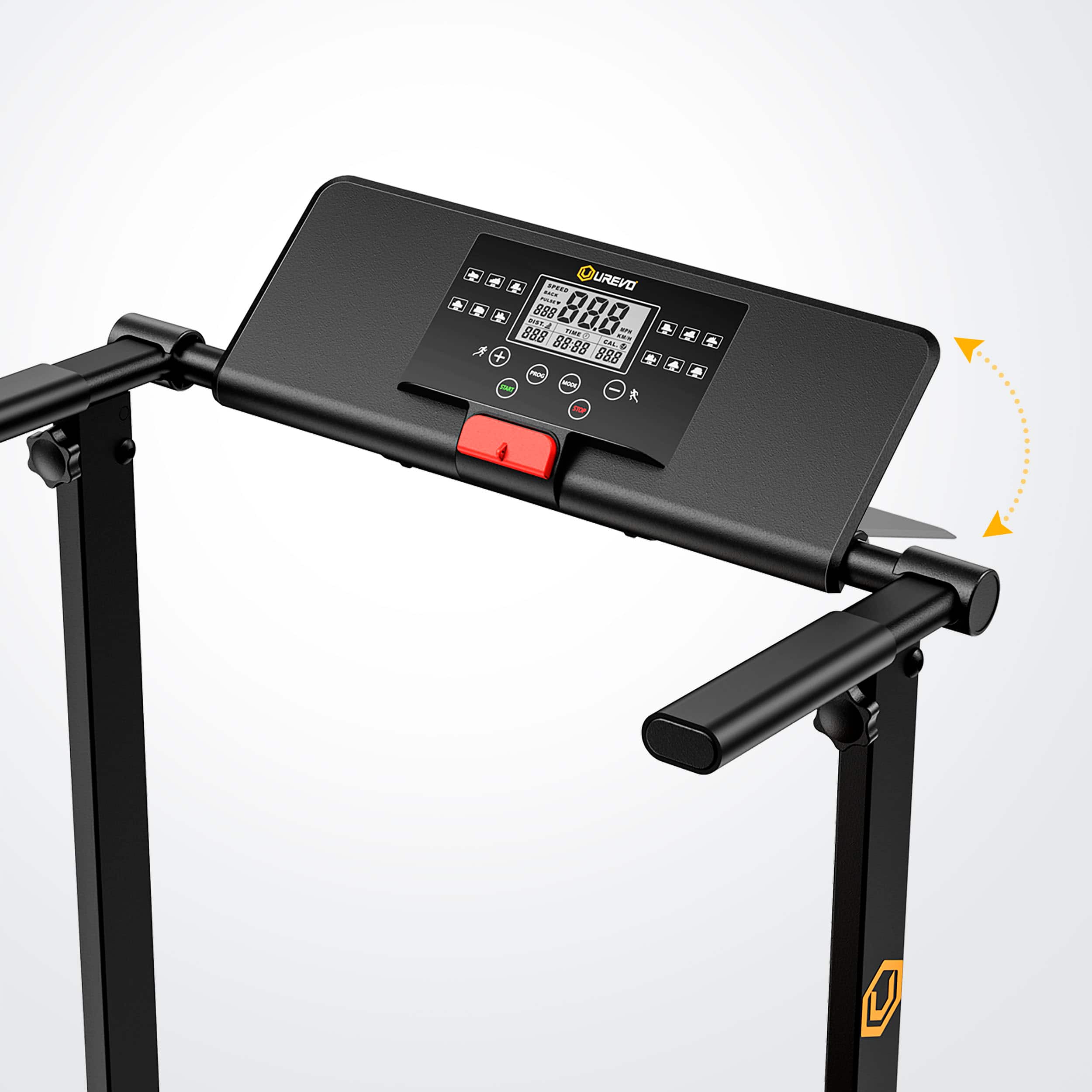 Alt View 16. Urevo - Foldi Mini Folding Treadmill - Black.