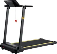 Urevo - Foldi Mini Folding Treadmill - Black - Front_Zoom