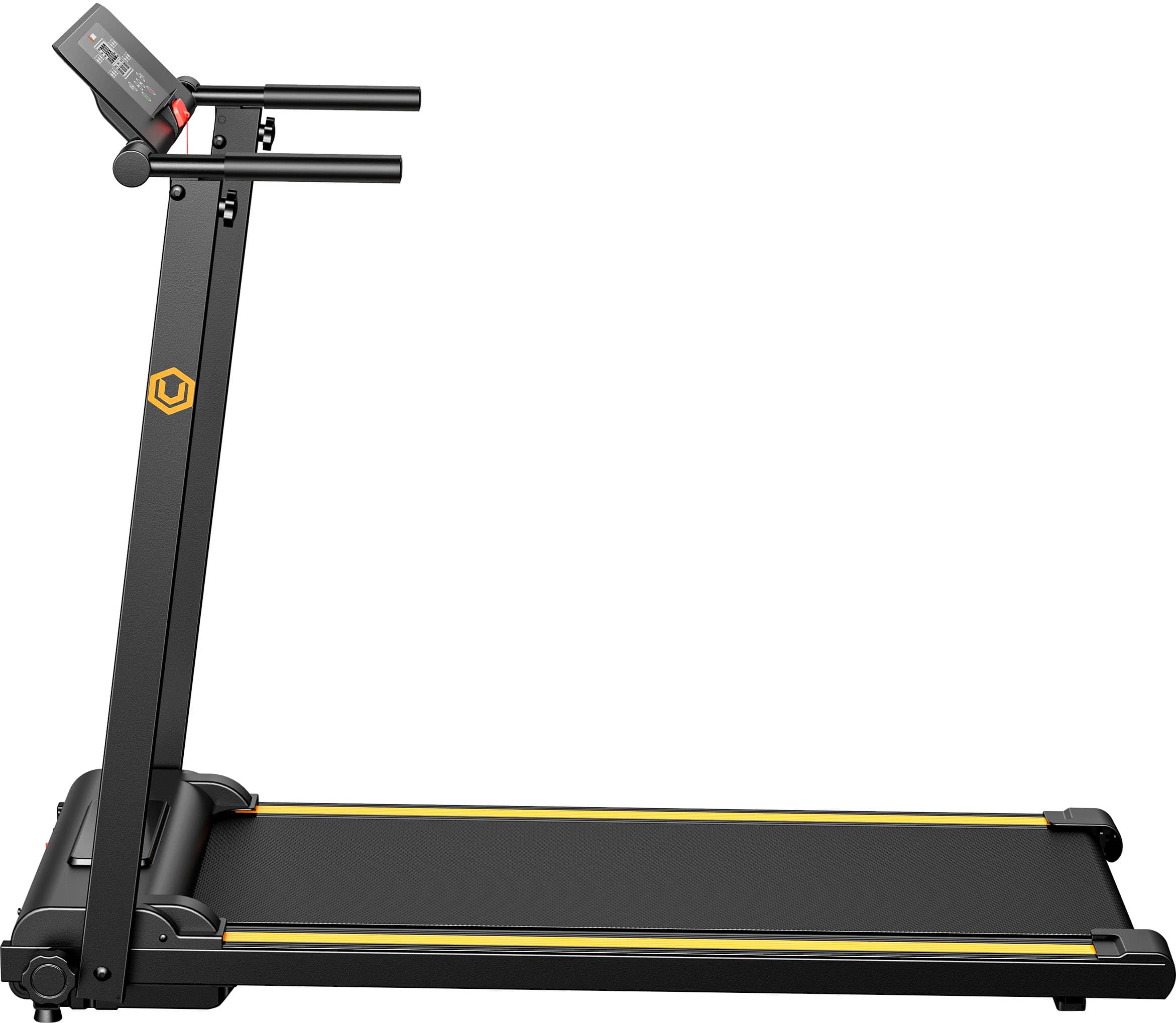 Angle. Urevo - Foldi Mini Folding Treadmill - Black.