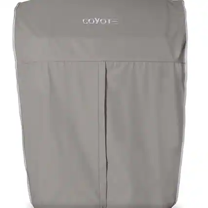 Angle. Coyote Outdoor Living - Cover for 36” Grill plus Cart, Gray - Gray.