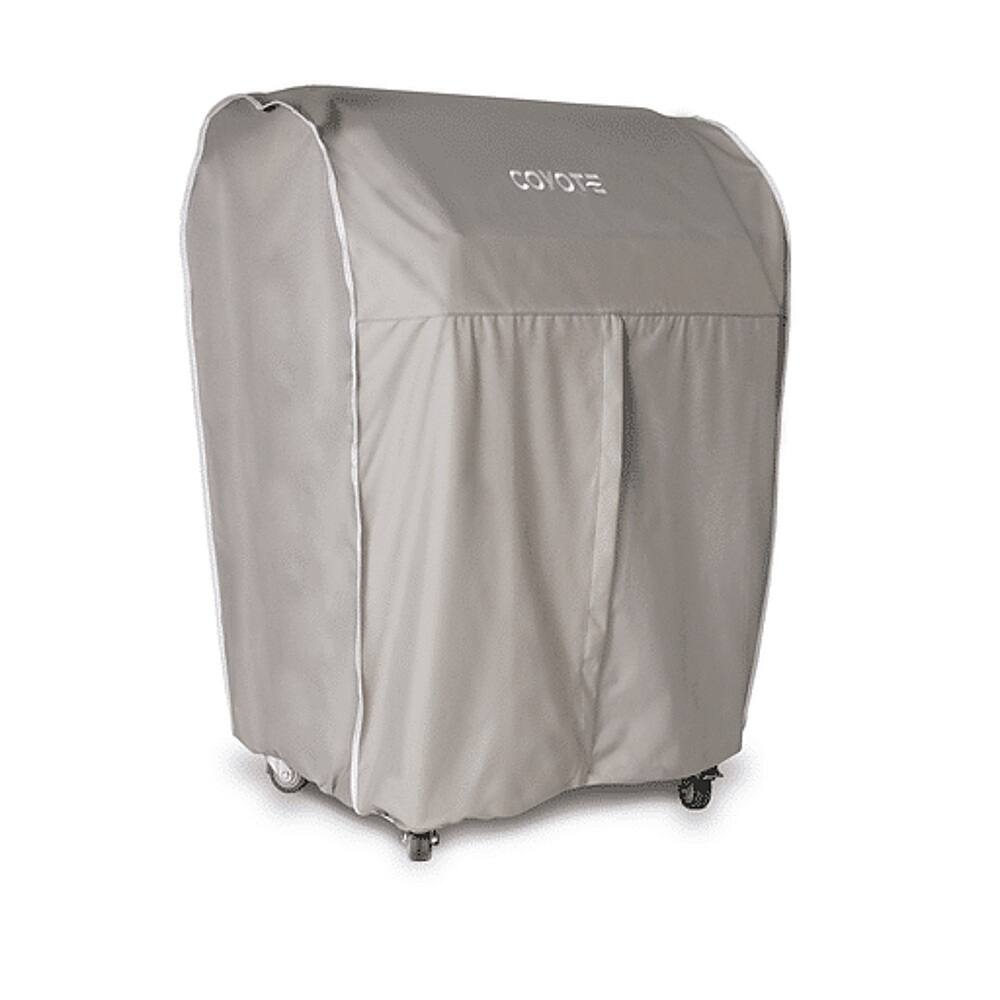 Left. Coyote Outdoor Living - Cover for 42” Grill plus Cart - Gray.