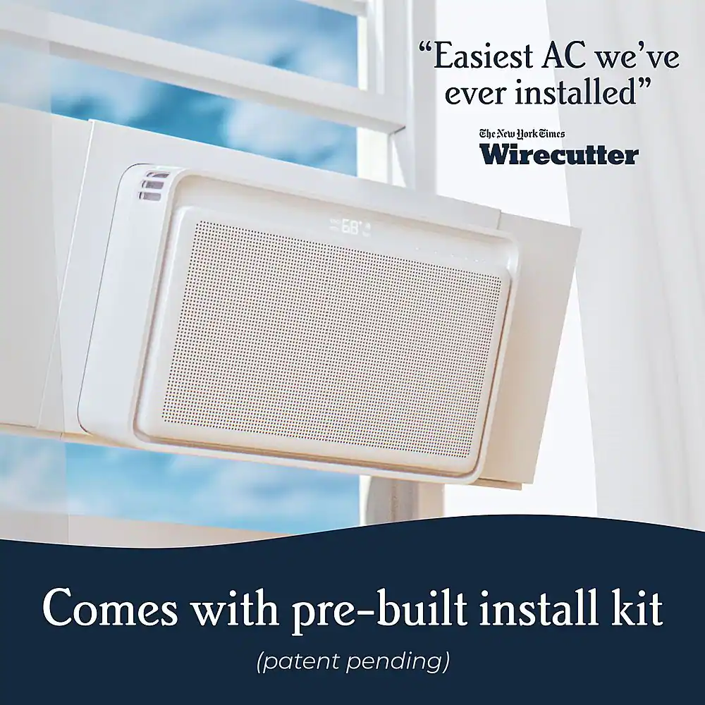 Alt View 19. Windmill - 6,000 BTU Smart Window Air Conditoner - White.