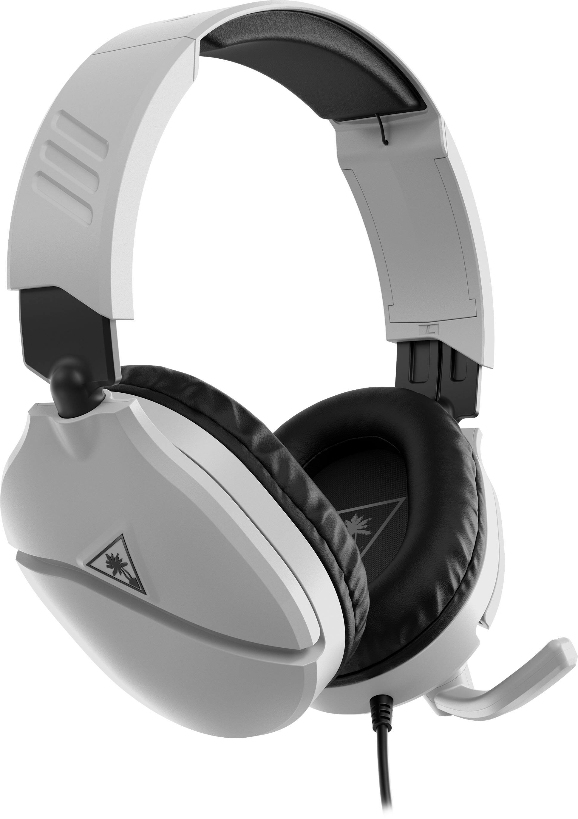 Left. Turtle Beach - Recon 70 Wired Multiplatform Gaming Headset for PS5, PS4, Xbox Series X|S, Switch, PC & Mobile with 3.5mm Connection - White.