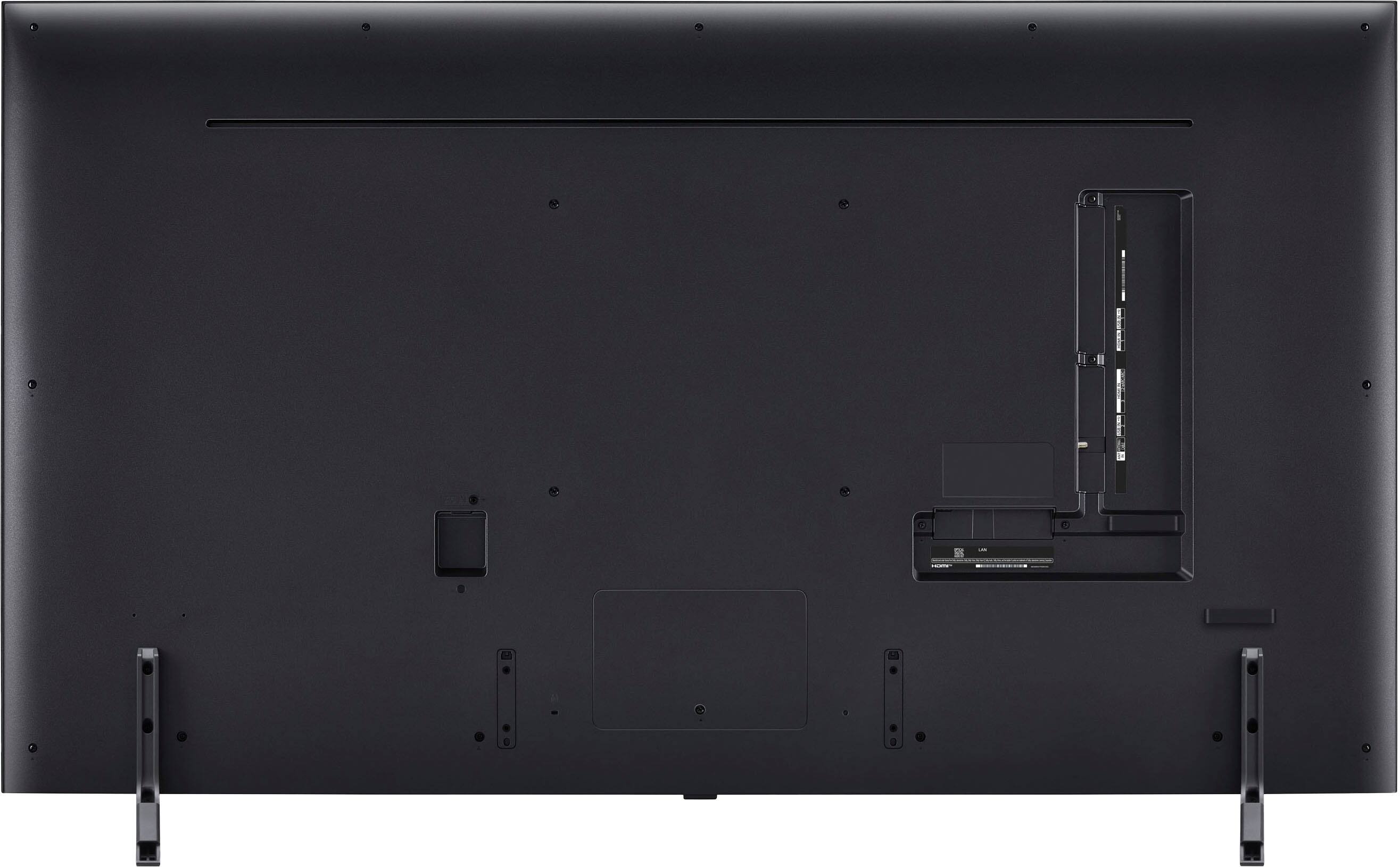 LG 65" QNED 4K Smart TV front and back view
