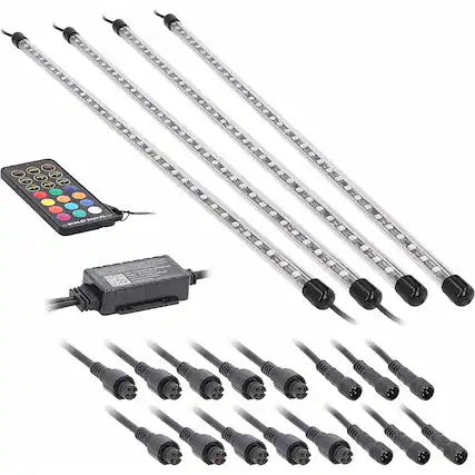 Angle. Metra - Heise Chasing LED Truck Bed Lighting Kit - Multi.