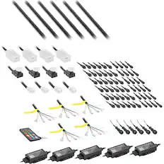 Angle. Metra - Heise Chasing LED Interior Ambient Lighting Kit - Multi.