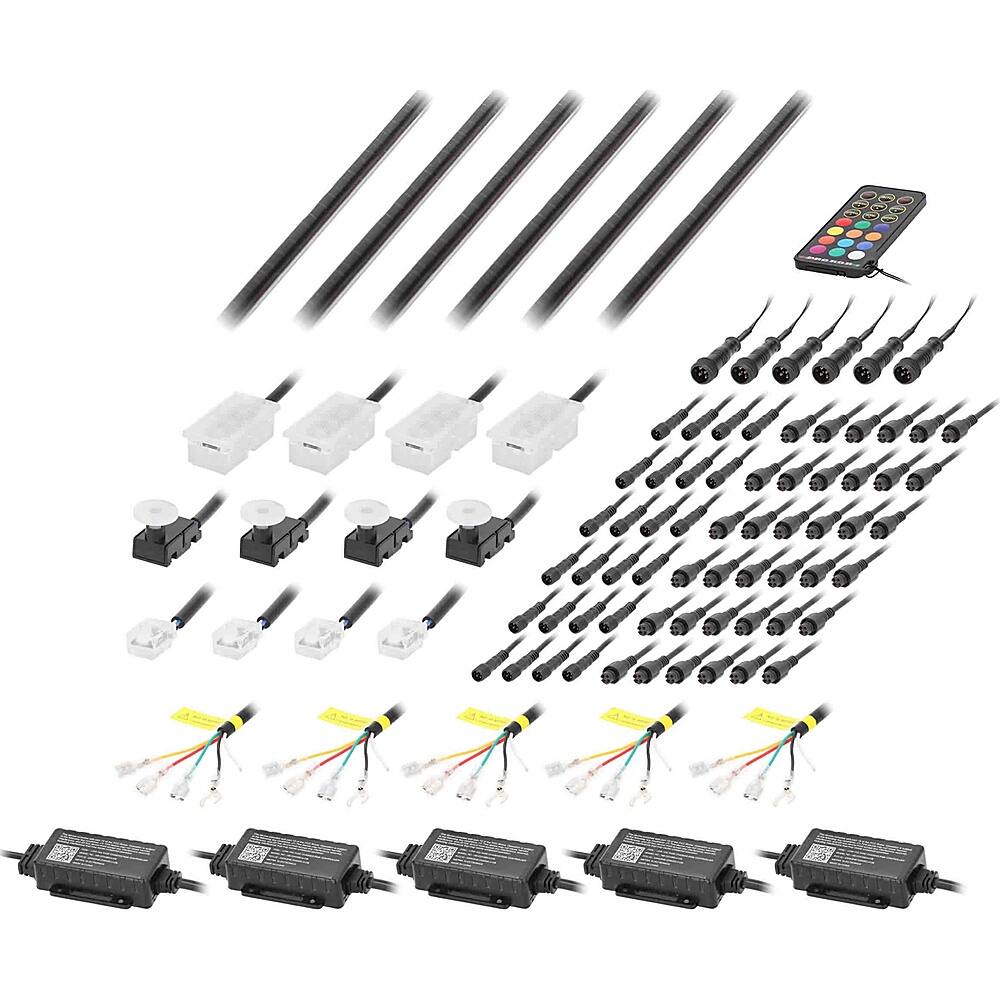 Alt View 11. Metra - Heise Chasing LED Interior Ambient Lighting Kit - Multi.