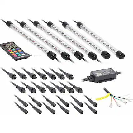 Angle. Heise - Heise Chasing LED Grille Lighting Kit - Multi.