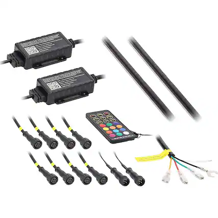 Angle. Heise - Heise Chasing LED Ambient Door Lighting Kit - Multi.