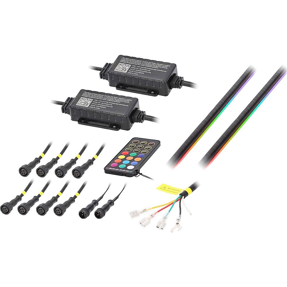 Alt View 12. Heise - Heise Chasing LED Ambient Door Lighting Kit - Multi.