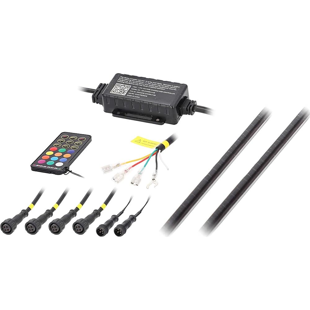 Alt View 11. Metra - Heise Chasing LED Ambient Dash Lighting Kit - Multi.