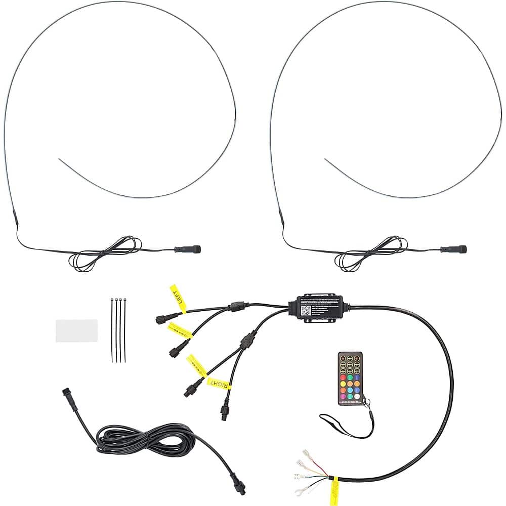 Alt View 15. Metra - Heise Chasing LED Ambient Dash Lighting Kit - Multi.