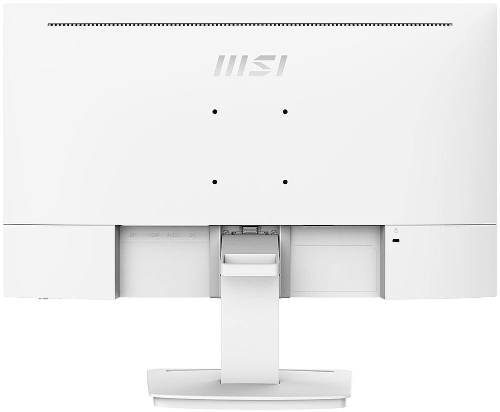 Back. MSI - Pro MP243XW 24" FHD 100Hz 1ms Adaptive Sync Monitor ,Built-in Speakers (DisplayPort, HDMI ) - Matte White.