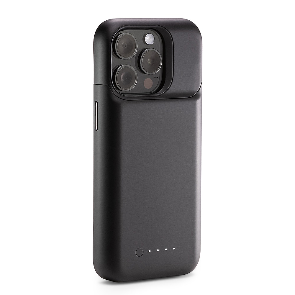 Front. mophie - mophie Juice Pack iPhone 15 Pro - Black.