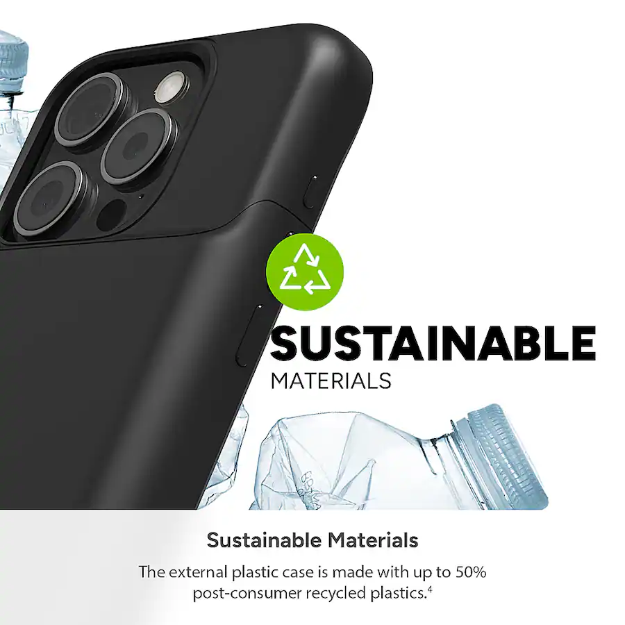 mophie Juice Pack iPhone 15 Pro Black 401014298 Best Buy