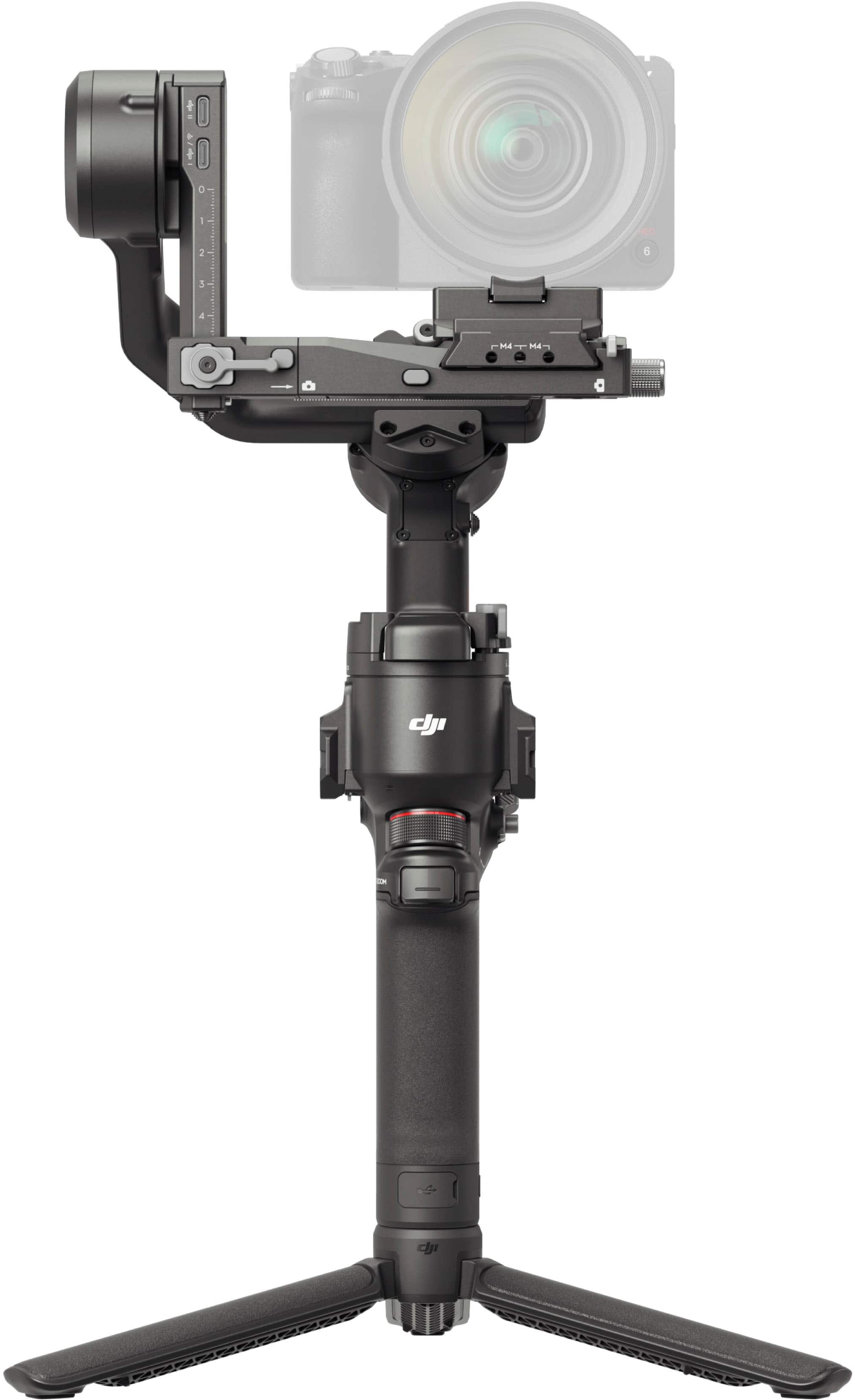 Alt View 12. DJI - RS 4 3-Axis Gimbal Stabilizer for Cameras - Black.