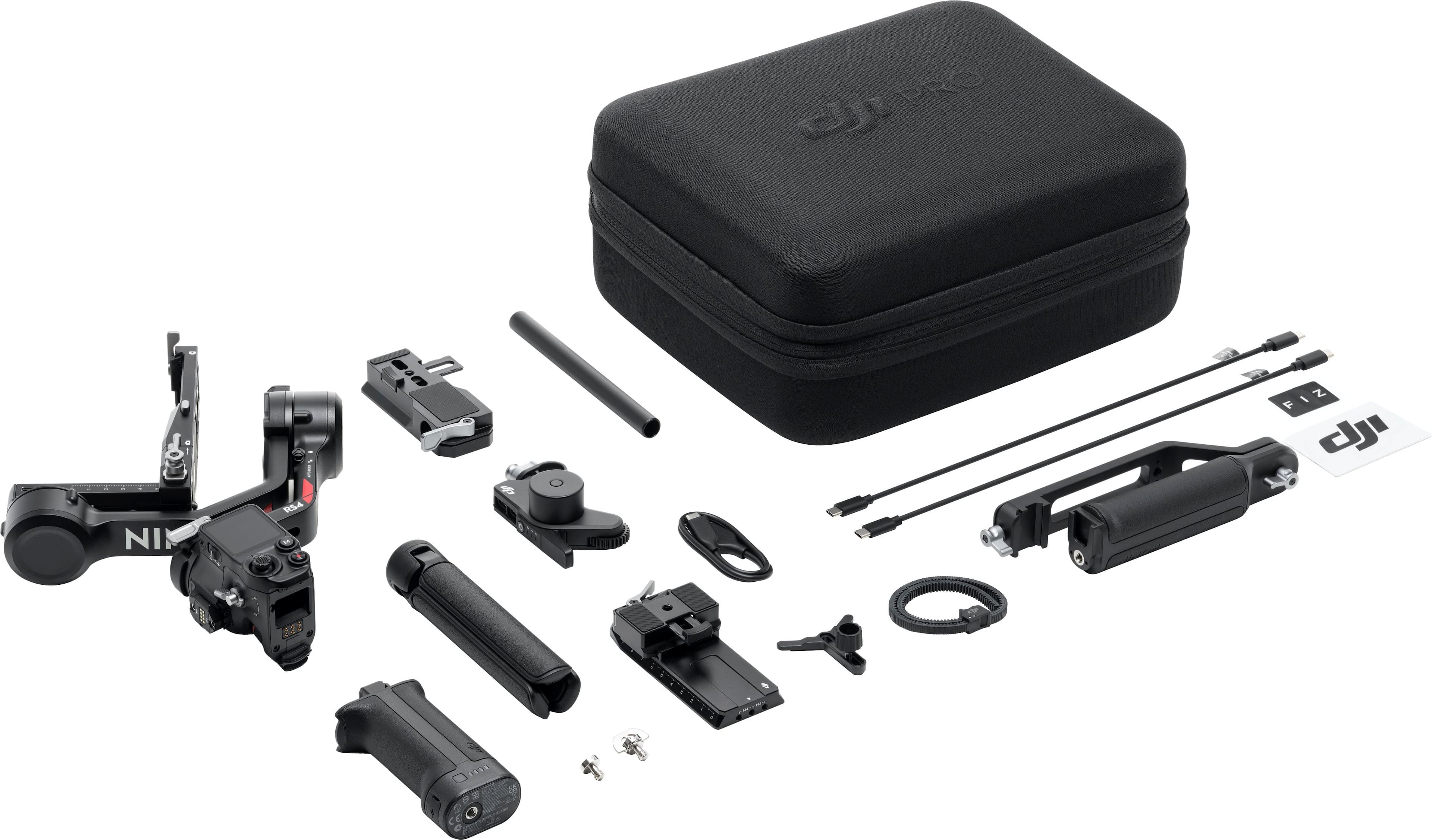 Alt View 14. DJI - RS 4 Combo 3-Axis Gimbal Stabilizer for Cameras - Black.