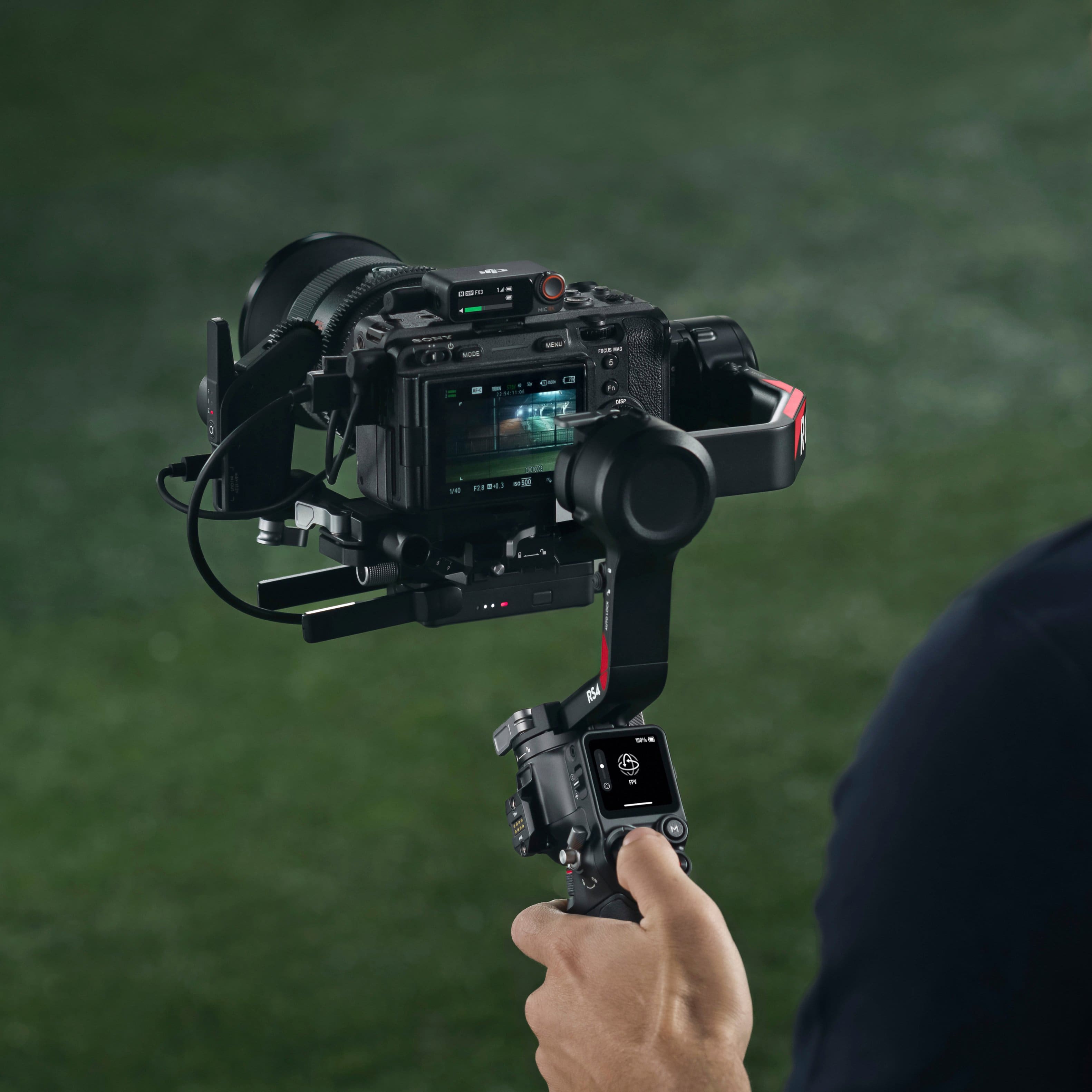 Alt View 16. DJI - RS 4 Combo 3-Axis Gimbal Stabilizer for Cameras - Black.