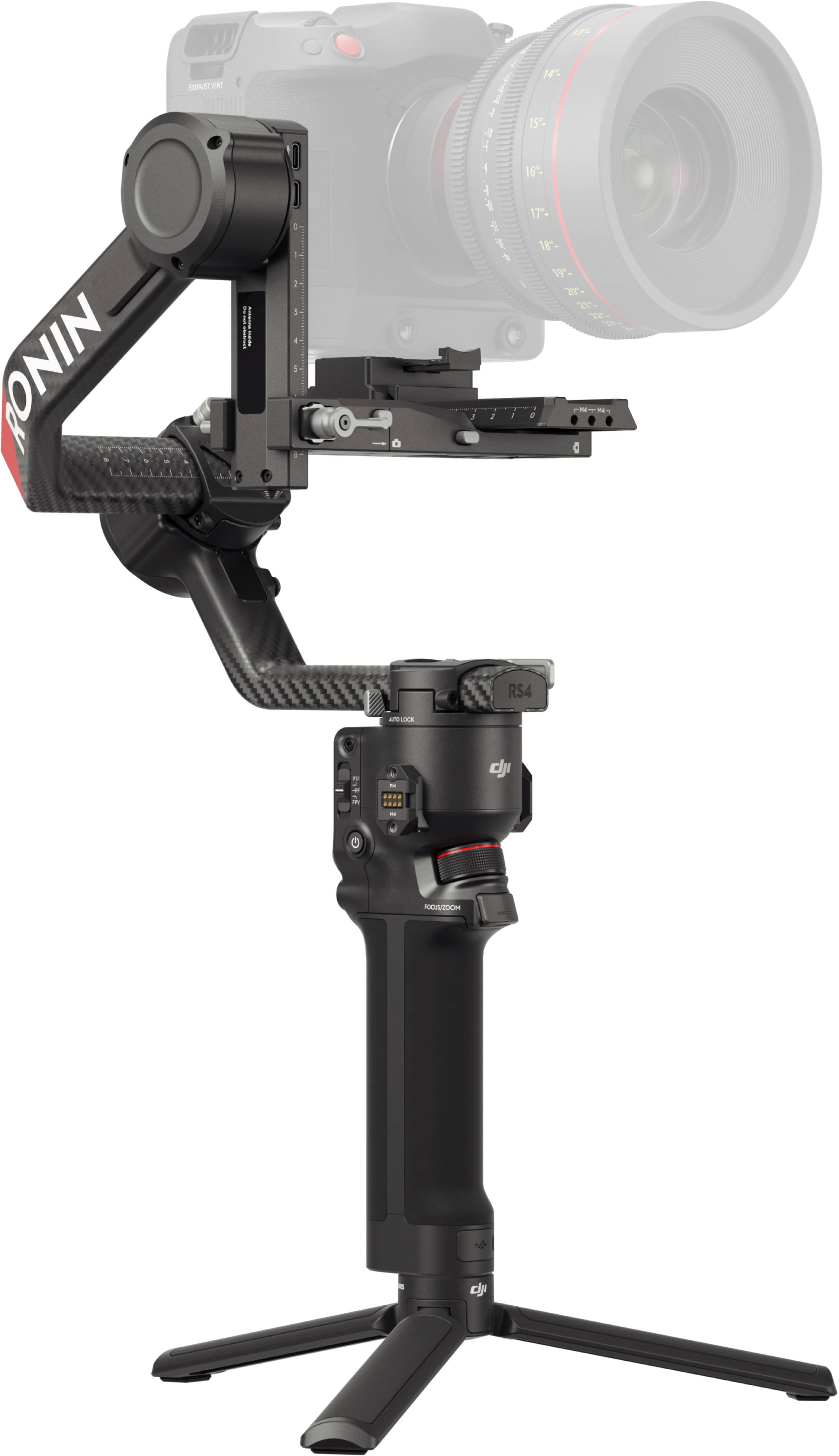 Alt View 13. DJI - RS 4 Pro 3-Axis Gimbal Stabilizer for Cameras - Black.