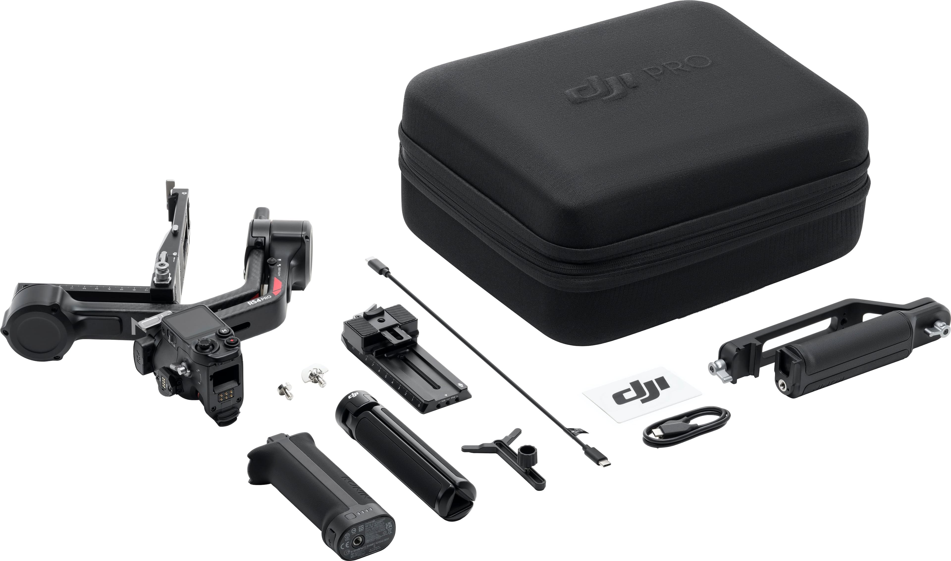 Alt View 14. DJI - RS 4 Pro 3-Axis Gimbal Stabilizer for Cameras - Black.