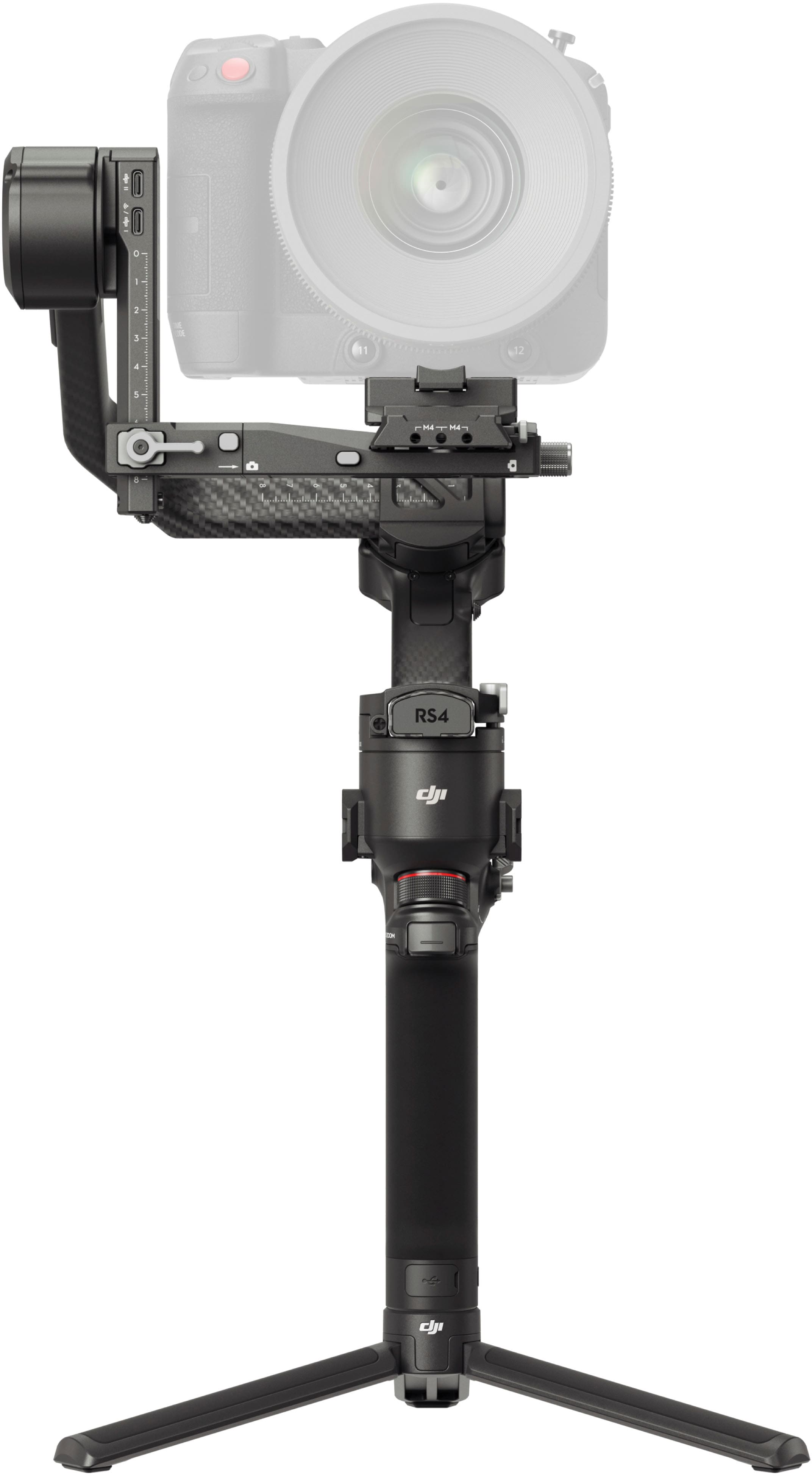 Alt View 12. DJI - RS 4 Pro Combo 3-Axis Gimbal Stabilizer for Cameras - Black.