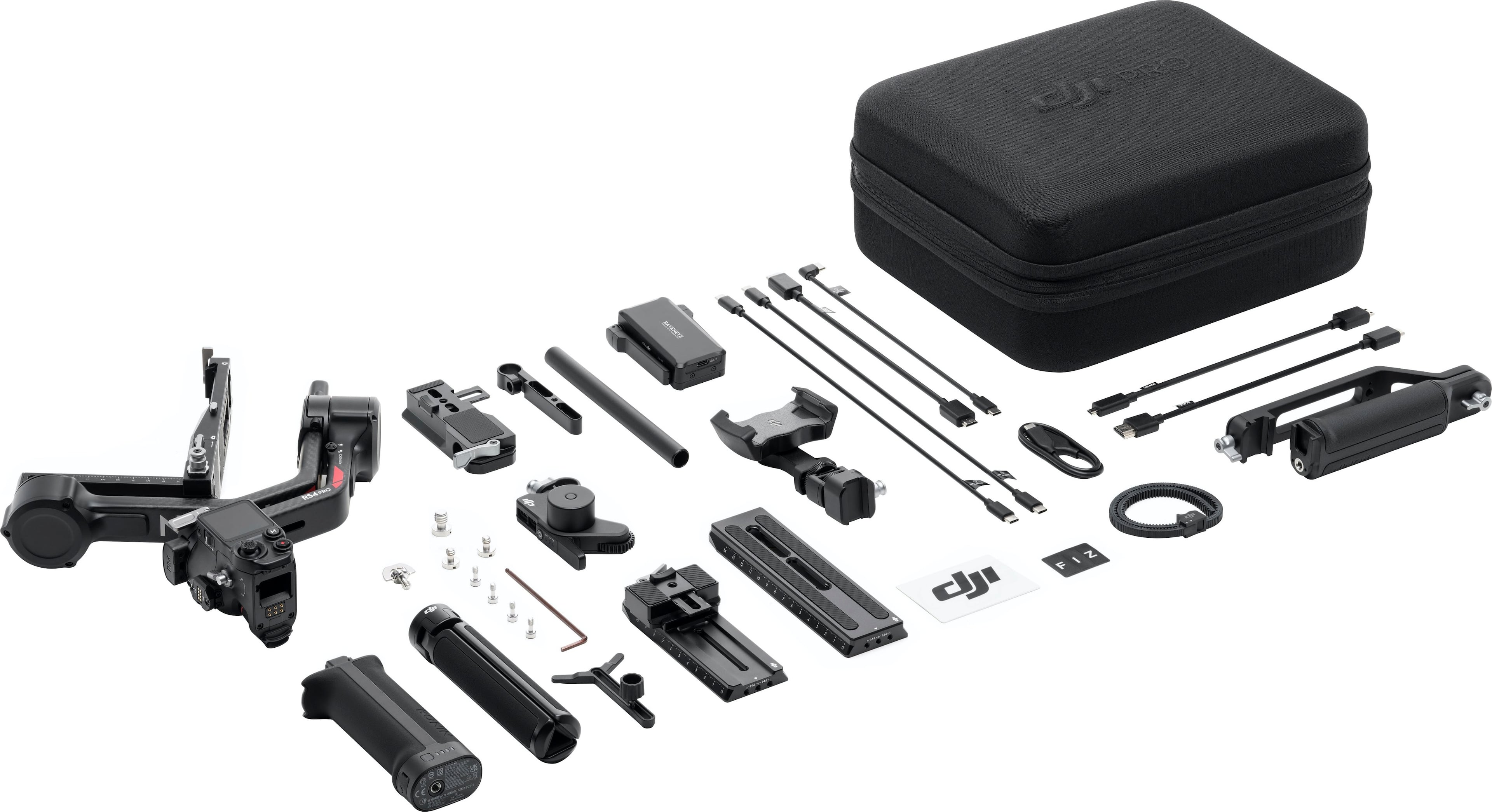 Alt View 14. DJI - RS 4 Pro Combo 3-Axis Gimbal Stabilizer for Cameras - Black.