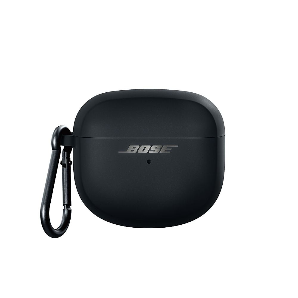 Bose - Wireless Charging Case Cover for Ultra Open Earbuds - Black - Front_Zoom