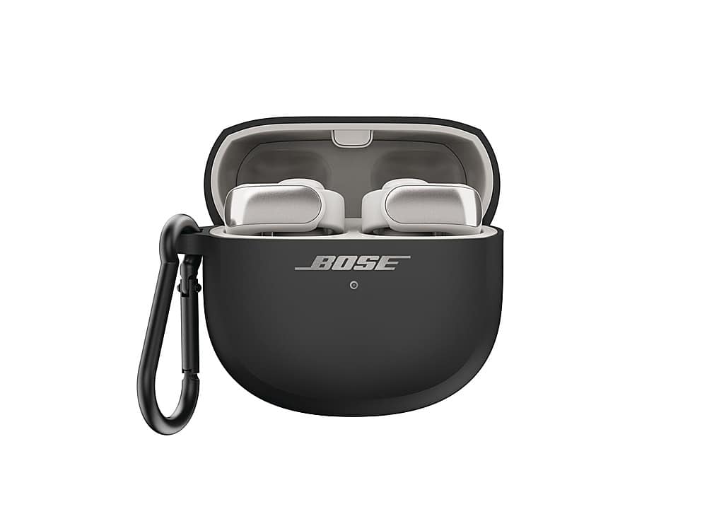 Alt View 11. Bose - Wireless Charging Case Cover for Ultra Open Earbuds - Black.
