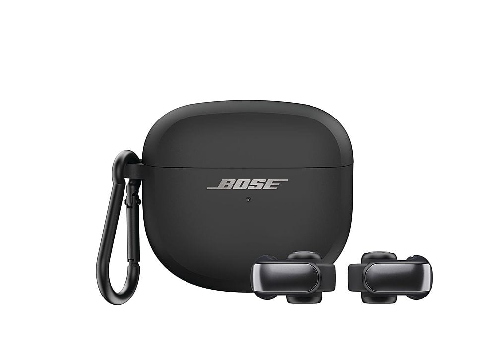 Alt View 13. Bose - Wireless Charging Case Cover for Ultra Open Earbuds - Black.