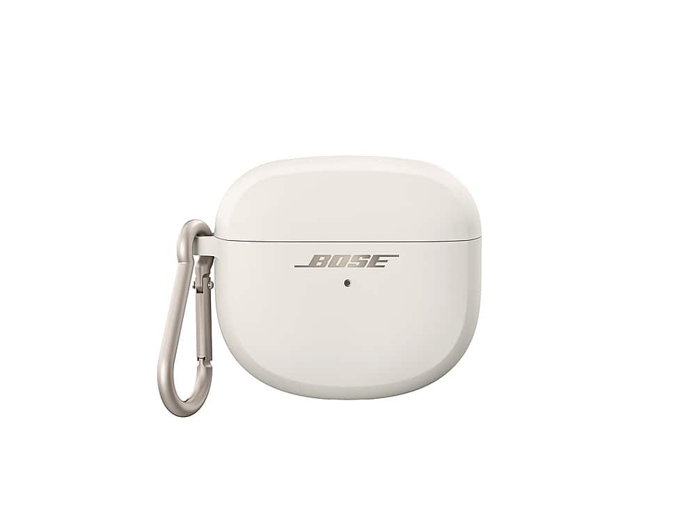 Bose - Wireless Charging Case Cover for Ultra Open Earbuds - White Smoke - Front_Zoom