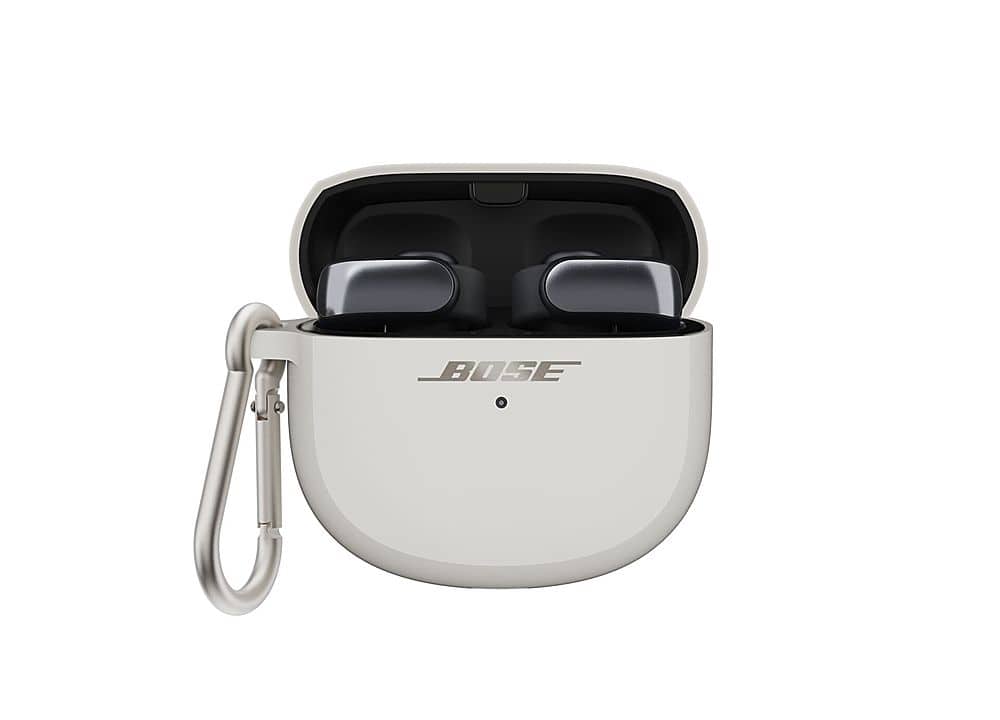 Alt View 11. Bose - Wireless Charging Case Cover for Ultra Open Earbuds - White Smoke.