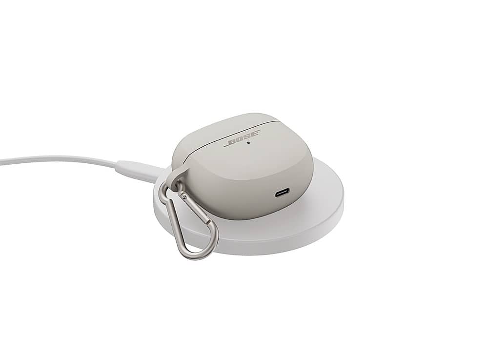 Alt View 12. Bose - Wireless Charging Case Cover for Ultra Open Earbuds - White Smoke.