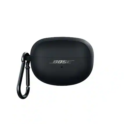 Front. Bose - Silicone Case Cover for Ultra Open Earbuds - Black.