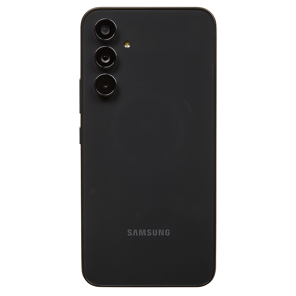 Back View: Tracfone - Samsung Galaxy A54 128GB Prepaid with 1 Year of Service Bundle - Black