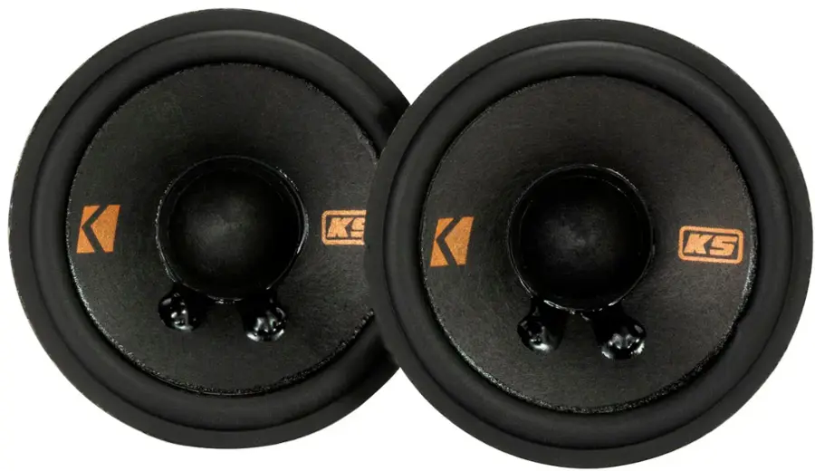 Alt View 14. KICKER - KS Series 6X9" 2-Way Component Car Speakers with Polypropylene Cones (Pair) - Black.