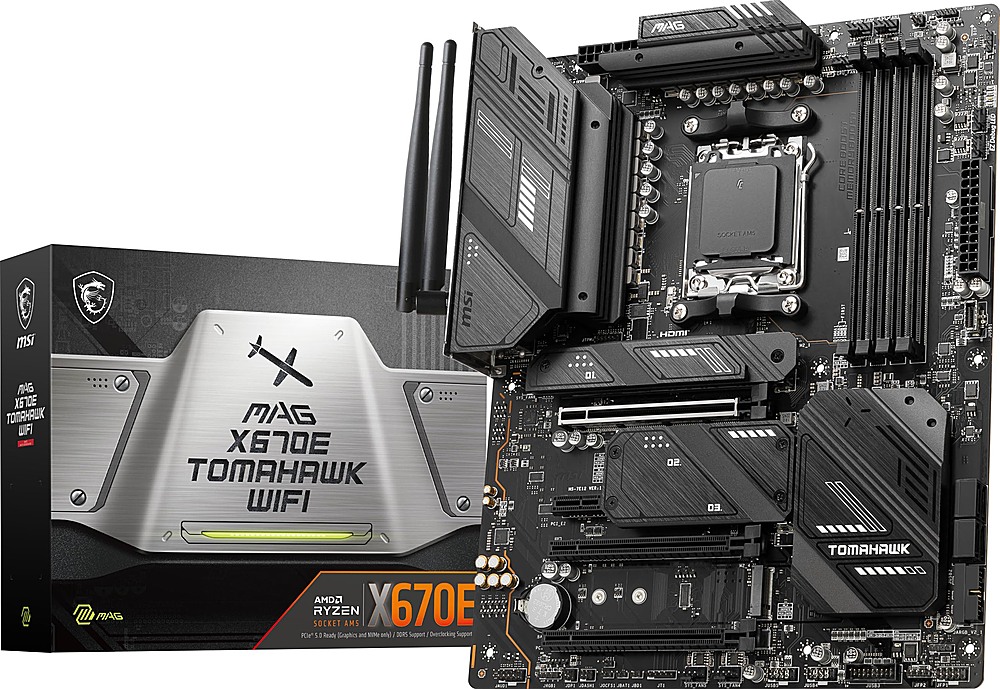 MSI – MAG X670E TOMAHAWK WIFI (Socket AM5) AMD X670 ATX DDR5 Wi-Fi 6E Motherboard – Black Sansujyuku sansujyuku.com