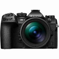 Olympus - OM SYSTEM OM-1 Mark II 4K Video Mirrorless Camera with Lens - Black - Front_Zoom