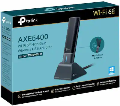 WiFi 6E USB WLAN Stick für PC,AXE5400 WLAN Adapter für PC,Tri-Band 6GHz / 5GHz / 2,4GHz WLAN Antenne,WLAN Empfänger,WiFi 6 Dongle, WPA3-Verschlüsselung, MU-MIMO, NUR für Windows 11/10 WiFi 6E USB WLAN Stick für PC,AXE5400 WLAN Adapter für PC,Tri-Band 6GHz / 5GHz / 2,4GHz WLAN Antenne,WLAN Empfänger,WiFi 6 Dongle, WPA3-Verschlüsselung, MU-MIMO, NUR für Windows 11/10